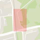 Karta som med röd fyrkant ramar in Sliparebacken, Lund, Skåne län