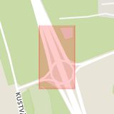 Karta som med röd fyrkant ramar in Trafikplats Löddeköpinge, Kävlinge, Skåne län