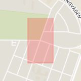 Karta som med röd fyrkant ramar in Kolonigatan, Rönnebergsgatan, Landskrona, Skåne län