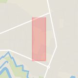 Karta som med röd fyrkant ramar in Suellsgatan, Landskrona, Skåne län