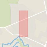 Karta som med röd fyrkant ramar in Stormgatan, Landskrona, Skåne län