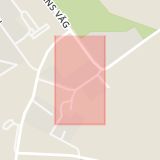 Karta som med röd fyrkant ramar in Hallbergs Gata, Ekeby, Bjuv, Skåne län