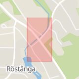 Karta som med röd fyrkant ramar in Röstånga, Svalöv, Skåne län
