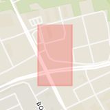 Karta som med röd fyrkant ramar in Stålgatan, Kristianstad, Skåne län