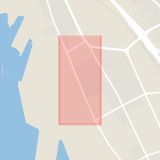 Karta som med röd fyrkant ramar in Miatorp, Industrigatan, Helsingborg, Skåne län