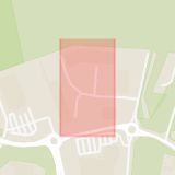 Karta som med röd fyrkant ramar in Trafikplats Härlöv, Kristianstad, Skåne län