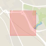 Karta som med röd fyrkant ramar in Gåsebäcksvägen, Helsingborg, Skåne län