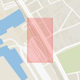 Karta som med röd fyrkant ramar in Knutpunkten, Helsingborg, Skåne län