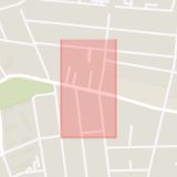 Karta som med röd fyrkant ramar in Husensjö, Helsingborg, Skåne län