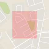 Karta som med röd fyrkant ramar in Sösdala, Fågelsångsvägen, Hässleholm, Skåne län