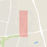 Karta som med röd fyrkant ramar in Adolfsberg, Södra Hunnetorpsvägen, Helsingborg, Skåne län
