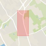 Karta som med röd fyrkant ramar in Mellersta Stenbocksgatan, Helsingborg, Skåne län