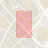 Karta som med röd fyrkant ramar in Nelly Krooks Gata, Helsingborg, Skåne län