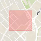 Karta som med röd fyrkant ramar in Stattena, Grubbagatan, Helsingborg, Skåne län