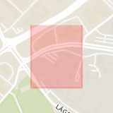 Karta som med röd fyrkant ramar in Vaktgatan, Helsingborg, Skåne län