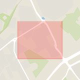 Karta som med röd fyrkant ramar in Kurirgatan, Helsingborg, Skåne län