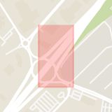 Karta som med röd fyrkant ramar in Trafikplats Vasatorp, Helsingborg, Skåne län