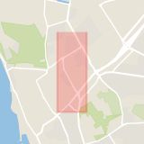 Karta som med röd fyrkant ramar in Ringstorpsvägen, Helsingborg, Skåne län