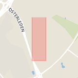 Karta som med röd fyrkant ramar in Grustagsgatan, Helsingborg, Skåne län