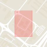 Karta som med röd fyrkant ramar in Lilla Garnisonsgatan, Helsingborg, Skåne län