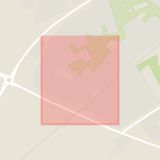 Karta som med röd fyrkant ramar in Sjukhusvägen, Bjuv, Skåne län