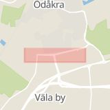 Karta som med röd fyrkant ramar in Ödåkra, Marknadsvägen, Helsingborg, Skåne län