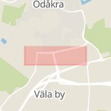 Karta som med röd fyrkant ramar in Marknadsvägen, Helsingborg, Skåne län