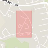 Karta som med röd fyrkant ramar in Ödåkra, Solskensgatan, Helsingborg, Skåne län
