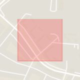 Karta som med röd fyrkant ramar in Idrottsgatan, Åstorp, Skåne län