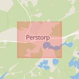 Karta som med röd fyrkant ramar in Hässleholm, Perstorp, Skåne län