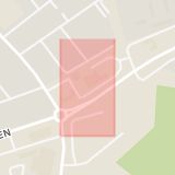 Karta som med röd fyrkant ramar in Ljungdala, Hässleholm, Skåne län