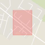 Karta som med röd fyrkant ramar in Fältgatan, Höganäs, Skåne län