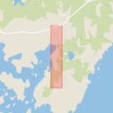 Karta som med röd fyrkant ramar in Torhamnsvägen, Jämjö, Karlskrona, Blekinge län