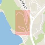 Karta som med röd fyrkant ramar in Vikvägen, Karlskrona, Blekinge län
