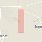 Karta som med röd fyrkant ramar in Prästavägen, Höganäs, Skåne län