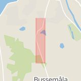 Karta som med röd fyrkant ramar in Risatorpsvägen, Ronneby, Blekinge län