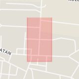Karta som med röd fyrkant ramar in Prins Carlsgatan, Skolgatan, Höganäs, Skåne län