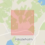 Karta som med röd fyrkant ramar in Vankiva, Mala, Hässleholm, Skåne län