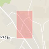 Karta som med röd fyrkant ramar in Broby, Klockaresträdet, Östra göinge, Skåne län