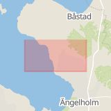 Karta som med röd fyrkant ramar in Förslöv, Ängelholm, Skåne län