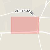 Karta som med röd fyrkant ramar in Laholm, Stämmovägen, Hallands län