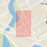 Karta som med röd fyrkant ramar in Larmtorget, Vila, Kalmar, Kalmar län