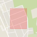Karta som med röd fyrkant ramar in Tallhagen, Skepparegatan, Kalmar, Kalmar län