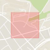 Karta som med röd fyrkant ramar in Halmstad, Nyvången, Laholm, Lasarettsvägen, Hallands län