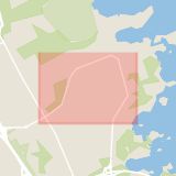 Karta som med röd fyrkant ramar in Norrlidsvägen, Kalmar, Kalmar län