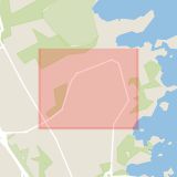 Karta som med röd fyrkant ramar in Norrlidsvägen, Kalmar, Kalmar län