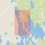 Karta som med röd fyrkant ramar in Tingsryd, Växjö, Kronobergs län