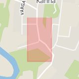 Karta som med röd fyrkant ramar in Kånna, Ljungby, Kronobergs län