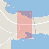 Karta som med röd fyrkant ramar in Trafikplats Rockneby, Drag, Kalmar, Kalmar län