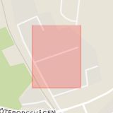 Karta som med röd fyrkant ramar in Falkenberg, Ormvråksvägen, Hallands län
